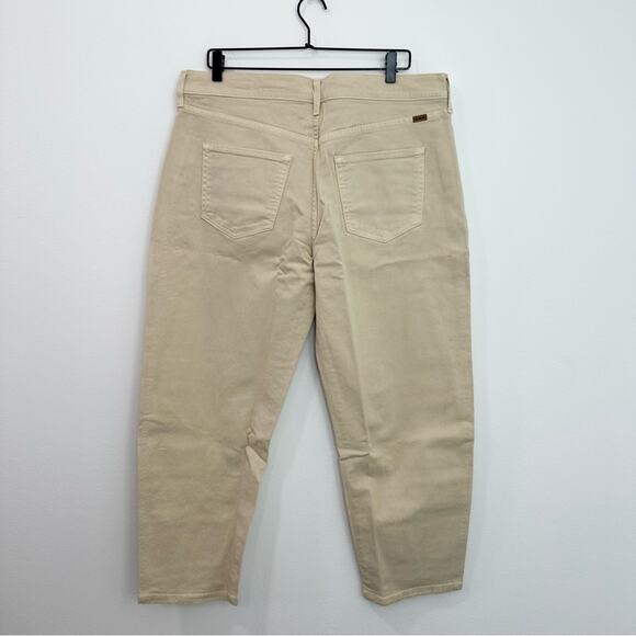 AYR The Beat Drop Jeans Barrel Leg in Straw Hat Cream Tan Preppy Minimalist 34 - Picture 4 of 10